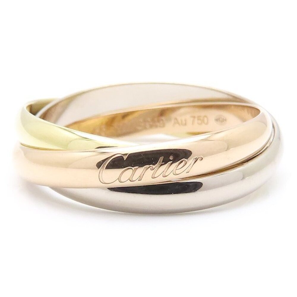 CARTIER Trinity Ring, Size #55, 18K Three-Color Gold, Women's, Item No. 295999